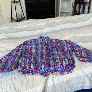 Vintage 80s patterned jacket